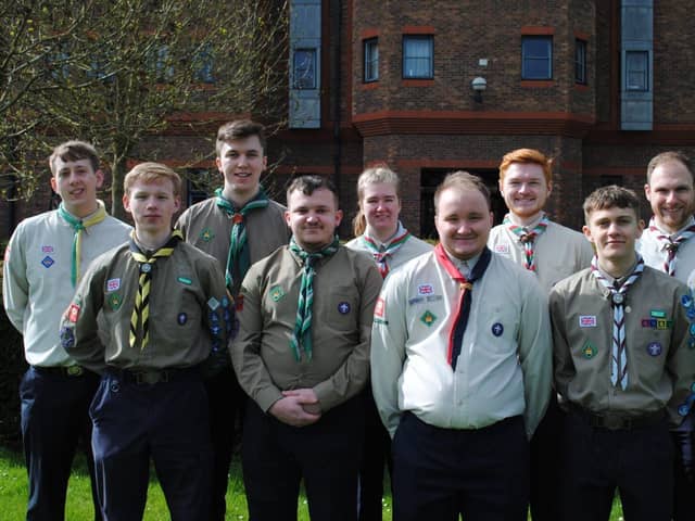 Matthew and fellow King's Scout Award Receipients from South Yorkshire.