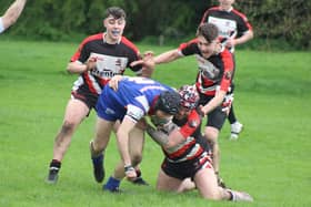 HIGH AMBITIONS: Goole Vikings - seen in action in a 28-22 win against Yorkshire Men's Division Four rivals Sherburn Bears back in April - are hoping to secure a place in the expanded League One for the 2025 season. Picture courtesy of Goole Vikings RLFC.