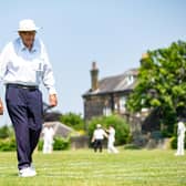 Keith Dibb, 87, Britian's longest-serving cricket umpire returns to the crease at St Chadds Cricket Ground in Headingly, Leeds, for his 72nd season
