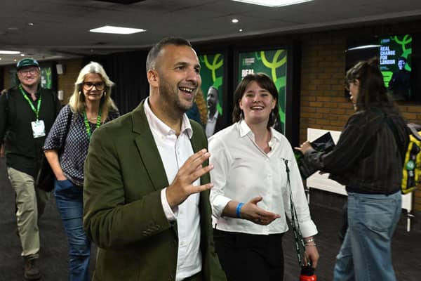 Green Party leader Zack Polanski during the Green Party autumn conference. PIC: Will Colebourne/PA Wire