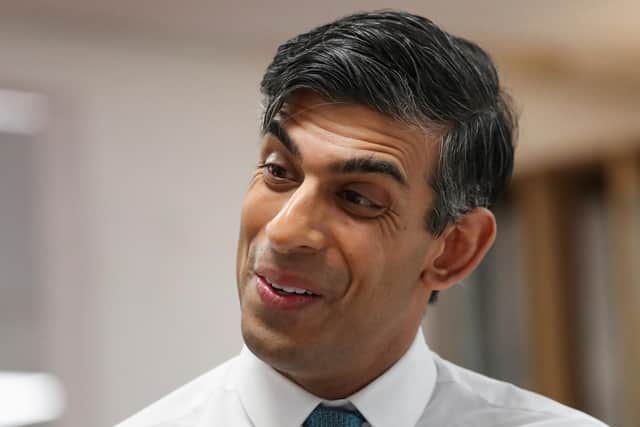 Prime Minister Rishi Sunak during a visit to Northern School of Art in Hartlepool, County Durham