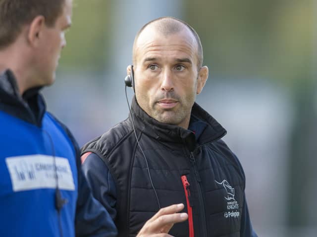 HAPPY DAYS: Doncaster Knights' head coach Steve Boden. Picture: Tony Johnson