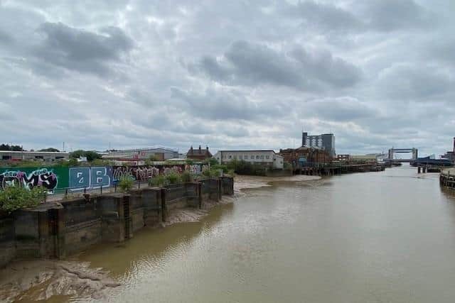 The east bank of the River Hull, in Hull