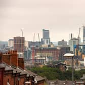 The Leeds Skyline from Holbeck .13 August 2020.  Picture Bruce Rollinson