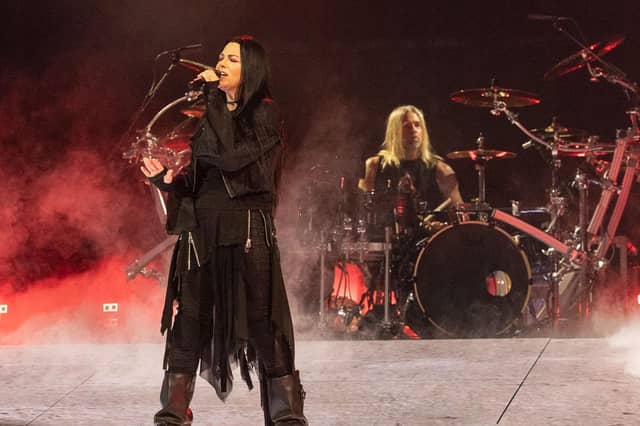 Evanescence performing at the First Direct Bank Arena, Leeds. Picture: Neil Chapman/Unholy Racket Music Pics