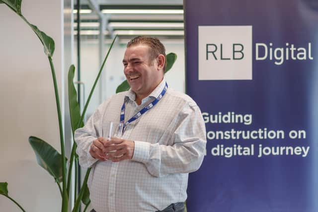 Matt Summerhill at the official opening of RLB's new Leeds office. Picture: Nick Sievewright