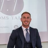 Tom Dickinson, 27, travels up and down the UK with 'Tom's Talks' -  delivering talks to schools and businesses relating to his own story with mental health