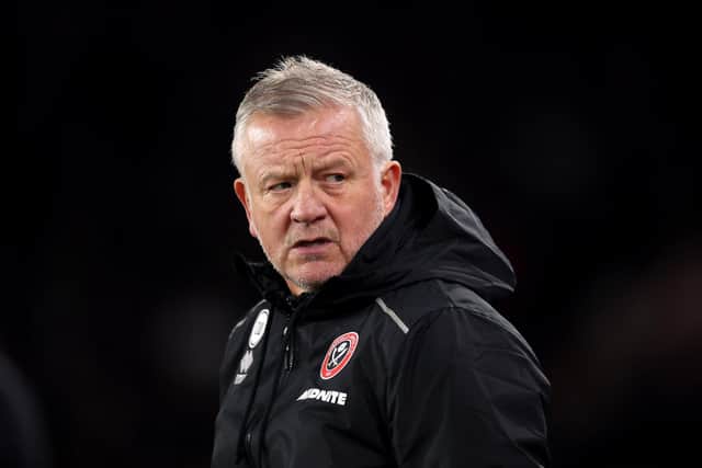 Sheffield United manager Chris Wilder. Photo by George Wood/Getty Images.