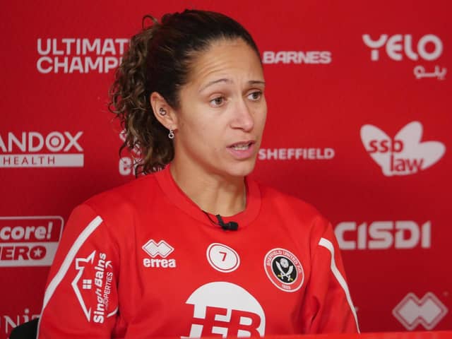 EXPERIENCED: Courtney Sweetman-Kirk knows her role in a young Sheffield United squad