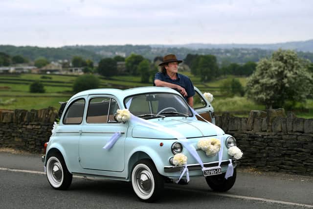 Martin Ward, who has bought a 1964 Fiat 500 which has appeared in the new Indiana Jones film.
Photographed by Yorkshire Post photographer Jonathan Gawthorpe.