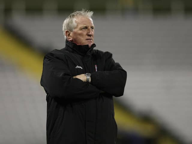 Former Rotherham United boss Ronnie Moore been away from management since 2016. Image: Pete Norton/Getty Images