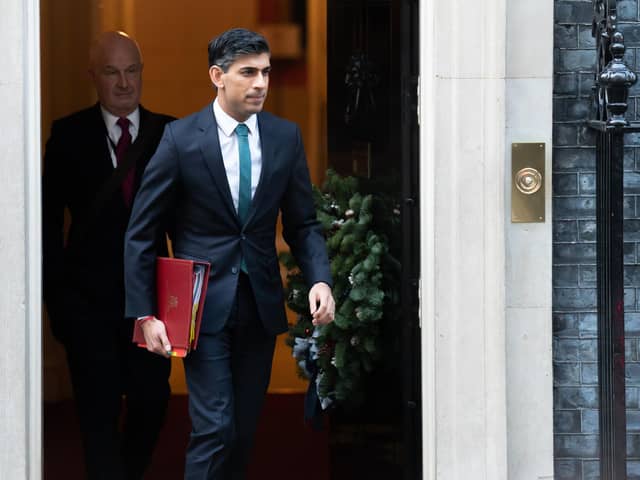 Prime Minister Rishi Sunak leaving 10 Downing Street, London
