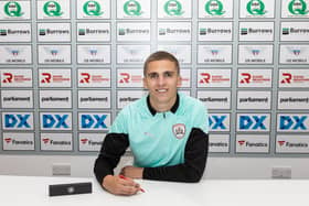 Recent Barnsley signing Owen Dodgson, who has joined on a season-long loan from Burnley. Picture courtesy of Barnsley FC.