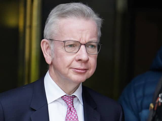 Michael Gove is the Minister for Levelling Up, Housing and Communities. PIC: Jordan Pettitt/PA Wire