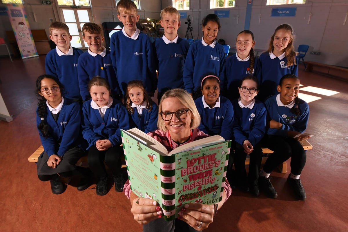 Keighley school welcomes bestselling author Katie Kirby of Lottie Brooks' fame