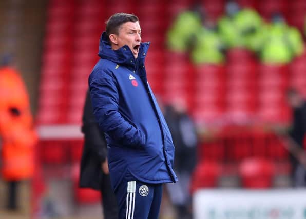 Paul Heckingbottom has some injury concerns to deal with ahead of Sheffield United's match against Blackburn Rovers. Simon Bellis / Sportimage