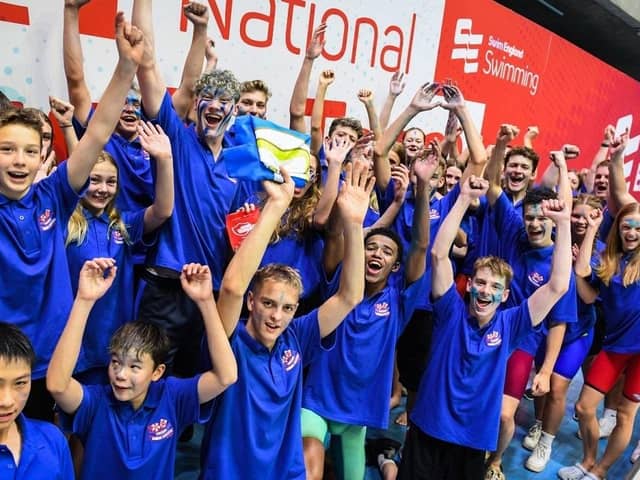 Yorkshire's successful national champion swimmers.