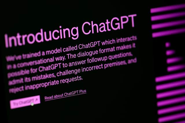A general view of the Chat GPT website. PIC: John Walton/PA Wire