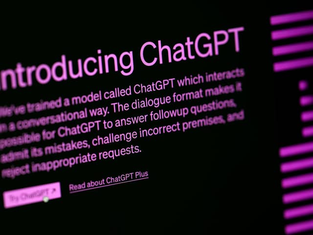 A general view of the Chat GPT website. PIC: John Walton/PA Wire