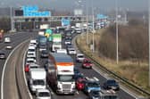 Traffic on the M62. (Pic credit: Bruce Fitzgerald)