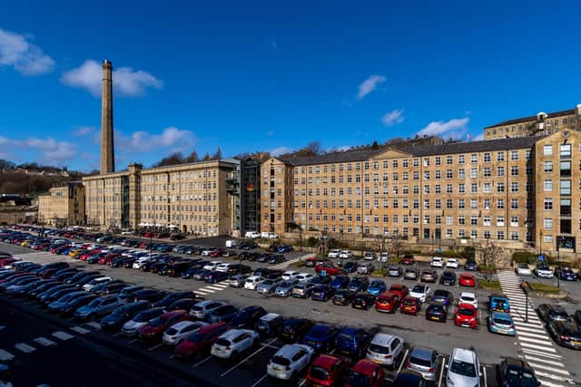 A view of part of the Dean Clough Mills complex in Halifax - a former carpet factory now home to scores of businesses