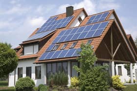 A generic photo of a house fitted with solar panels. PIC: PA Photo/Thinkstockphotos