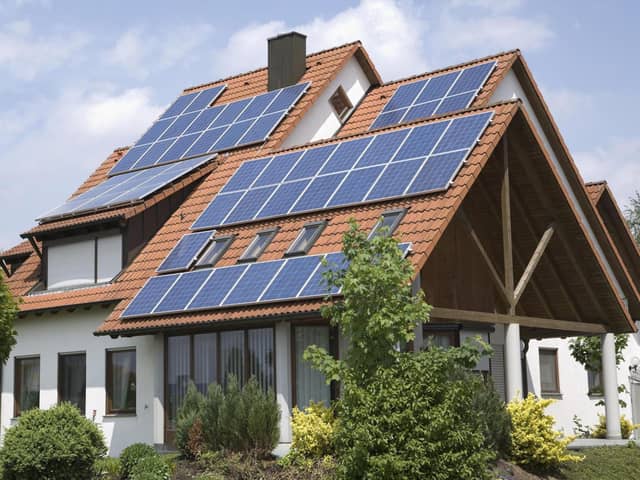 A generic photo of a house fitted with solar panels. PIC: PA Photo/Thinkstockphotos