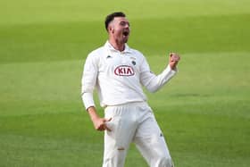 SPIN OPTION: Surrey's Daniel Moriarty has joined Yorkshire CCC on a month-long loan. Picture: Jordan Mansfield/Getty Images for Surrey CCC