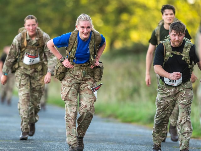 The event is one of the army’s most challenging physical training exercises, testing soldiers’ strength, determination and ability to work under pressure.