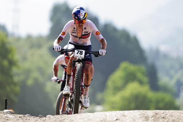 Val di Sole, Trentino, Italy - Cross-country Olympic (XCO) - Men Elite - Tom Pidcock (Great Britain) leads the way en route to victory (Picture: Alex Whitehead/SWpix.com)