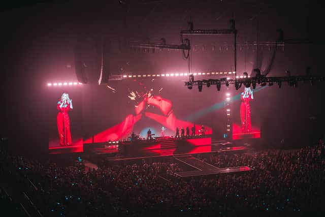 Kylie Minogue performing at the Utilita Arena, Sheffield. Picture: Scott Antcliffe