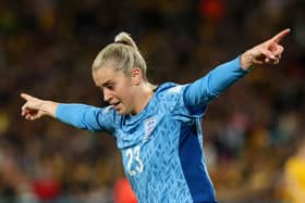 England booked a place in the final of the Women’s World Cup with a 3-1 win over Australia. Image: STEVE CHRISTO/AFP via Getty Images