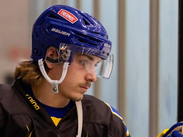 GOLDEN FAREWELL: Leeds Knights' winger Oli Endicott is keen to sign off from his GB junior career with a gold medal in Dumfries in December. Picture: Aaron Badkin/Leeds Knights