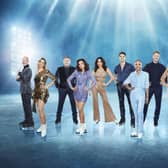 Pictured: Eddie, Lou, Ricky, Roxy, Amber, Miles, Adele, Greg, Claire, Ryan, Hannah, Ricky prepare for Dancing on Ice. Credit: ITV.
