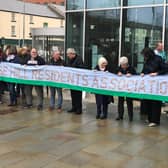 Rose Hill Residents Association members outside Doncaster Council chambers