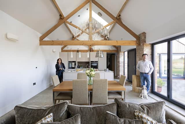 Richard and Sharon in the open plan living space