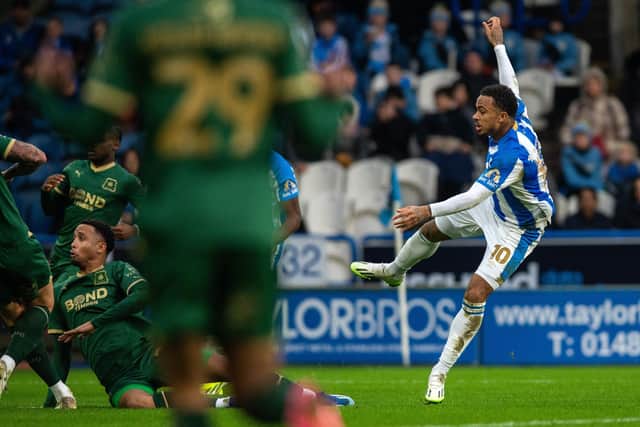 EQUALISER: Josh Koroma finds the net for Huddersfield Town