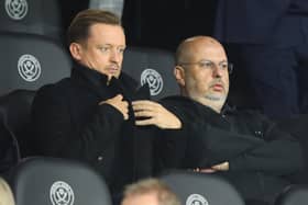 RESERVATIONS: Sheffield United chief executive Stephen Bettis (left, with owner Prince Abdullah) does not want football clubs told how to run their businesses