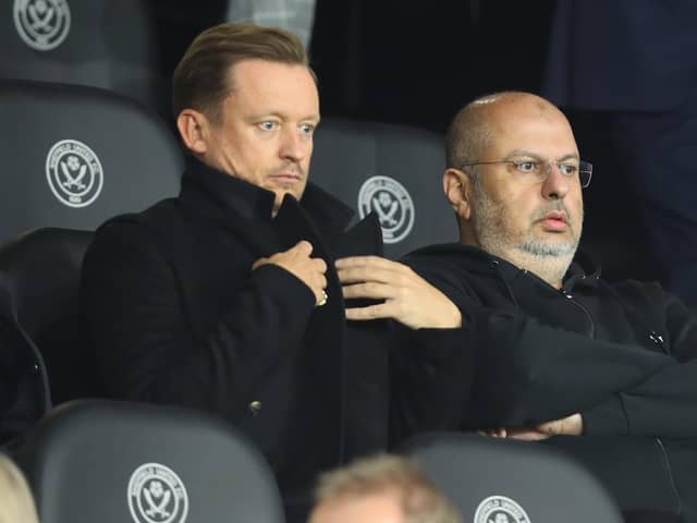 RESERVATIONS: Sheffield United chief executive Stephen Bettis (left, with owner Prince Abdullah) does not want football clubs told how to run their businesses