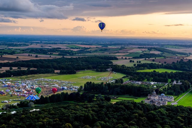 A balloon over the festival site