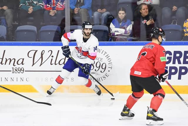 LEADING LIGHT: Liam Kirk is one of a number of GB players - past and present - to lend their names to the teams competing at this weekend's EIHA Showcase tournament at Ice Sheffield Picture courtesy of Karl Denham/Ice Hockey UK