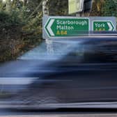 Roadsigns  near the A64 near the Hopgrove Roundabout, York.Picture taken by Yorkshire Post Photographer Simon Hulme 17th January 2024


