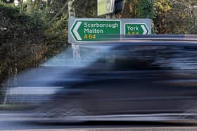 Roadsigns  near the A64 near the Hopgrove Roundabout, York.Picture taken by Yorkshire Post Photographer Simon Hulme 17th January 2024


