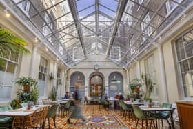 The Victorian atrium now used as a cafe