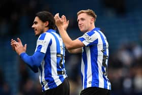 CONFIDENT: Sheffield Wednesday's Davis Keillor-Dunn (right) was pleased to score twice in Saturday's win over AFC Wimbledon. Picture: Steve Ellis.