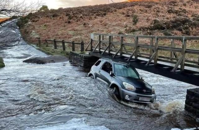 Another 4x4 was abandoned in 2021 after being swept away at a different ford in the North York Moors