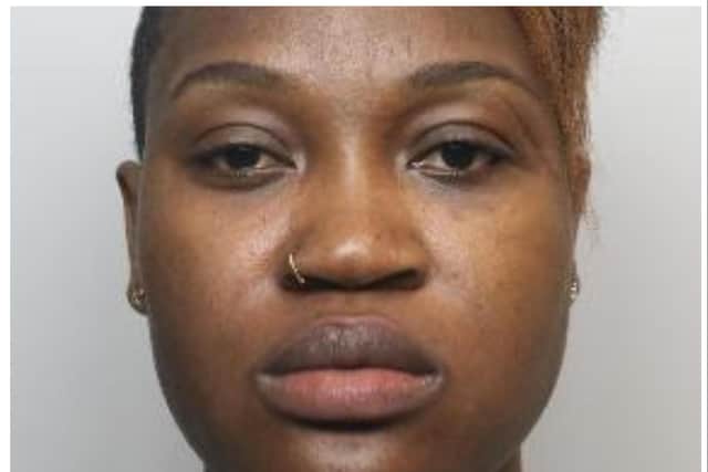Osasere Isaac, 30, has been put behind bars for more than 11 years after threatening a 5-year-old child with scissors as she was walking through the town centre with family members.