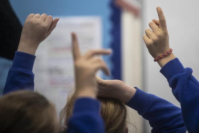 Children during a class at a primary school. PIC: Danny Lawson/PA Wire