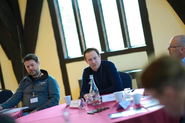 James Mason (centre) was one of the participants at the roundtable. Picture: Andrew Taylor