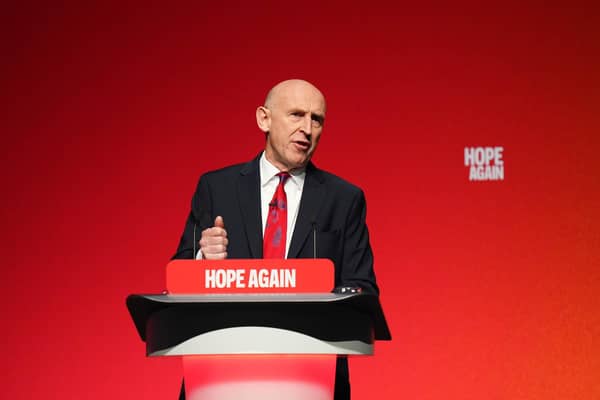 Chancellor John Healey speaking during the Labour Party Conference. PIC: Annabel Lee-Ellis/PA Wire